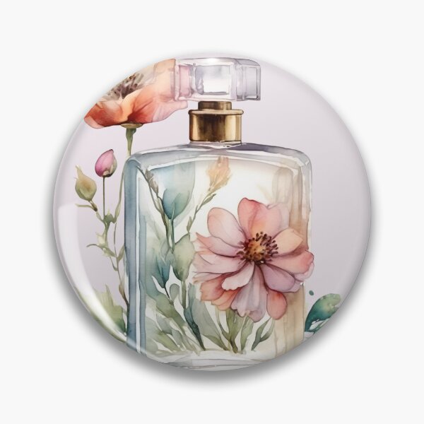 Item preview, Botella de perfume de acuarela, perfume de flores, perfume, París, acuarela de flores, hortensia designed and sold by KolorellaS.