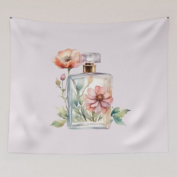 Item preview,   Perfume Bottle Watercolor,Flowers Perfume, Perfume, Paris, Flowers  Watercolor,  Hydrangea designed and sold by KolorellaS.