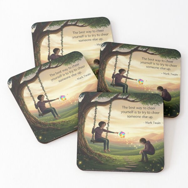 Item preview, Whimsical Kindness: Mark Twain Quote Art designed and sold by DesignHavenCo.
