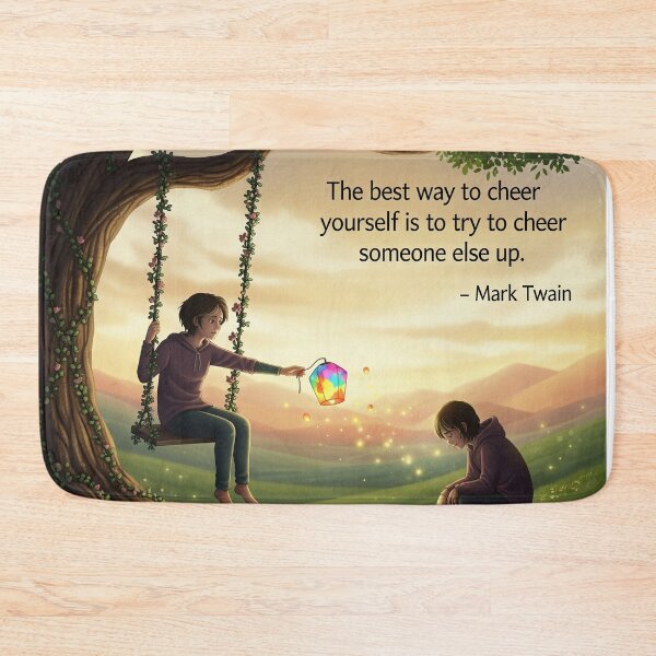 Item preview, Whimsical Kindness: Mark Twain Quote Art designed and sold by DesignHavenCo.