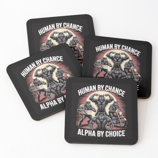Item preview, human by chance alpha by choice  designed and sold by zainab hussain.