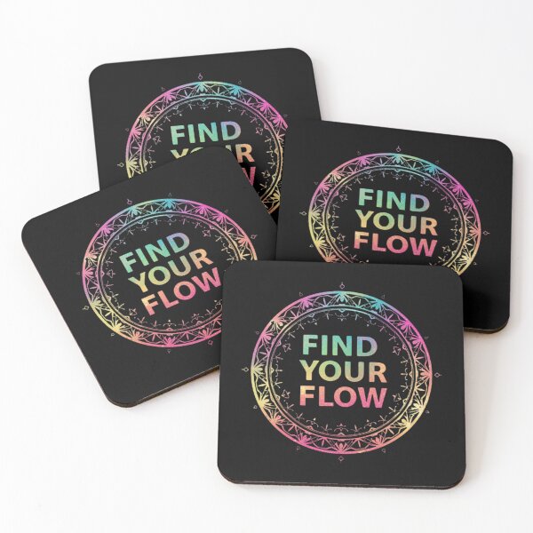 Item preview, Find Your Flow Rainbow Mandala Motivational Mindfulness T-Shirt designed and sold by FestivityFinds.
