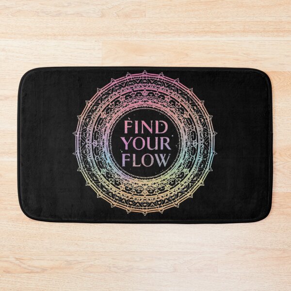 Item preview, Find Your Flow Pastel Rainbow Mandala Mindfulness Inspirational Sticker designed and sold by FestivityFinds.