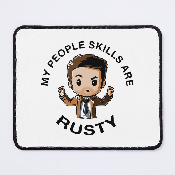 Item preview, My People Skills Are Rusty Funny Cartoon Supernatural Quote By Cas Castiel designed and sold by AnibalMoen.