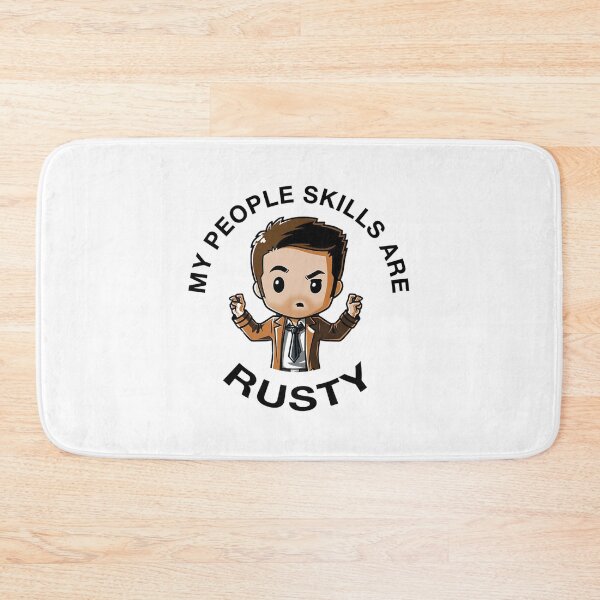 Item preview,  My People Skills Are Rusty Funny Cartoon Supernatural Quote By Cas Castiel designed and sold by AnibalMoen.