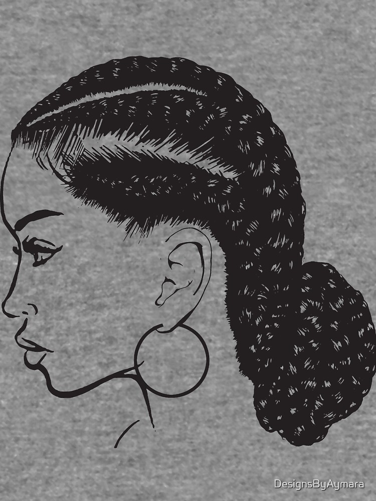 Black Woman Braids Hairstyle African American Beauty Salon Art