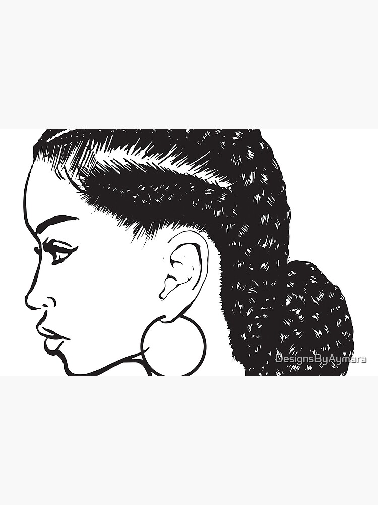 African American Braids Hairstyle Black Woman Beauty Salon