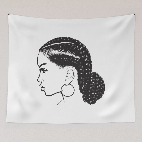 Item preview, Black Woman Braids Hairstyle African American Beauty Salon designed and sold by DesignsByAymara.