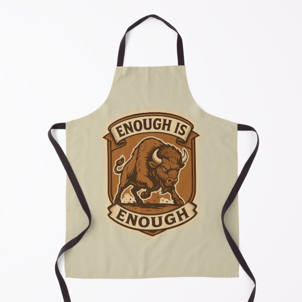 Item preview, Enough is Enough – Bold Retro Buffalo designed and sold by hangmeart.