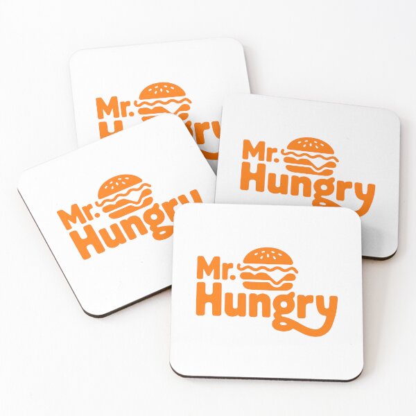 Item preview, Mr. Hungry Burger Logo Retro Fast Food Typography Icon in Bold Orange Vector designed and sold by NArtdesigns.