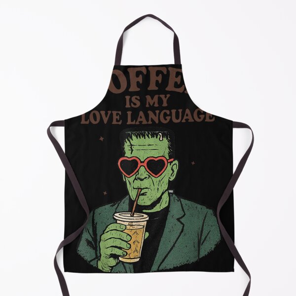 Item preview, Funny Frankenstein Monster Lover Coffee is My Love Language designed and sold by ThomasHuntsberr.