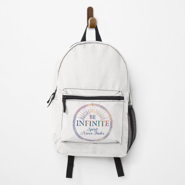 Item preview, Be Infinite Spirit Never Fades Rainbow Cosmic Inspirational Quote Sticker designed and sold by FestivityFinds.