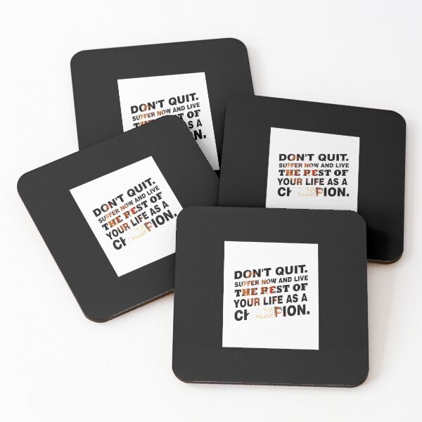 Item preview, Don'T-Quit.-Suffer-Now-And-Live-Inspirational-Sports-Typography-Quote designed and sold by saulobado.