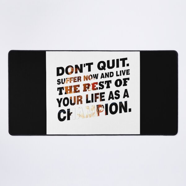 Item preview, Don'T-Quit.-Suffer-Now-And-Live-Inspirational-Sports-Typography-Quote designed and sold by saulobado.