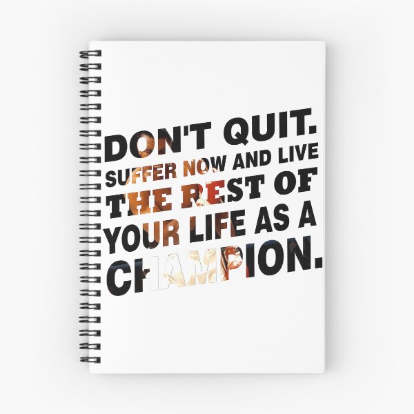 Item preview, Don'T-Quit.-Suffer-Now-And-Live-Inspirational-Sports-Typography-Quote designed and sold by saulobado.