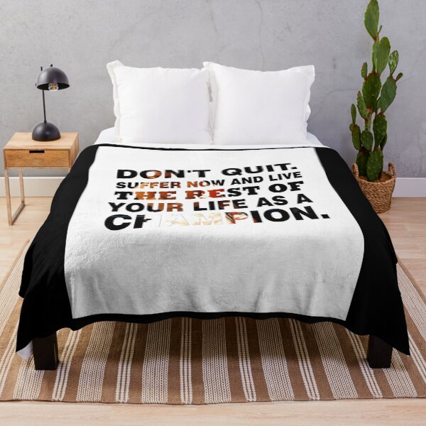 Item preview, Don'T-Quit.-Suffer-Now-And-Live-Inspirational-Sports-Typography-Quote designed and sold by saulobado.