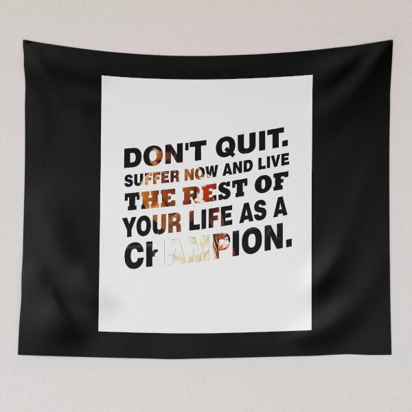 Item preview, Don'T-Quit.-Suffer-Now-And-Live-Inspirational-Sports-Typography-Quote designed and sold by saulobado.