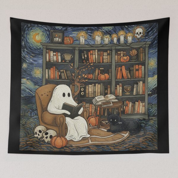 Item preview, Ghost Book Reader Reading Book Literature Lover Gift designed and sold by Blok45.