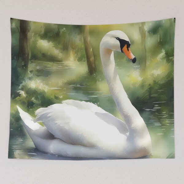 Item preview, White Swan in Tarn designed and sold by CalmnessbyChoice.