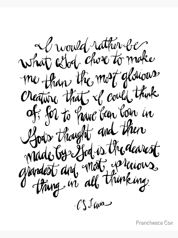 &ldquo;CS Lewis&rdquo; Art Print by smallbirdstudio | Redbubble