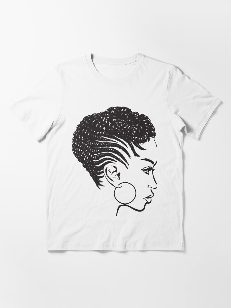 African American Braids Hairstyle Black Woman Beauty Salon | Essential  T-Shirt