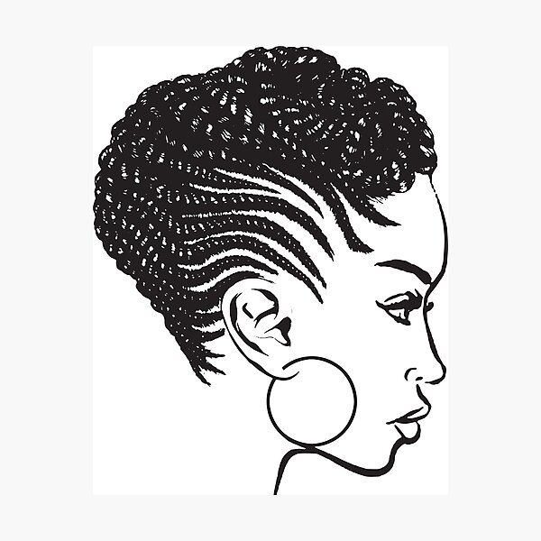 Item preview, African American Braids Hairstyle Black Woman Beauty Salon designed and sold by DesignsByAymara.