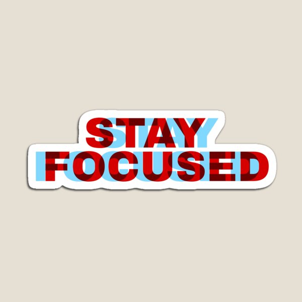 Item preview, Stay Focused – Bold Motivational Typography Design designed and sold by MyStyleHub.