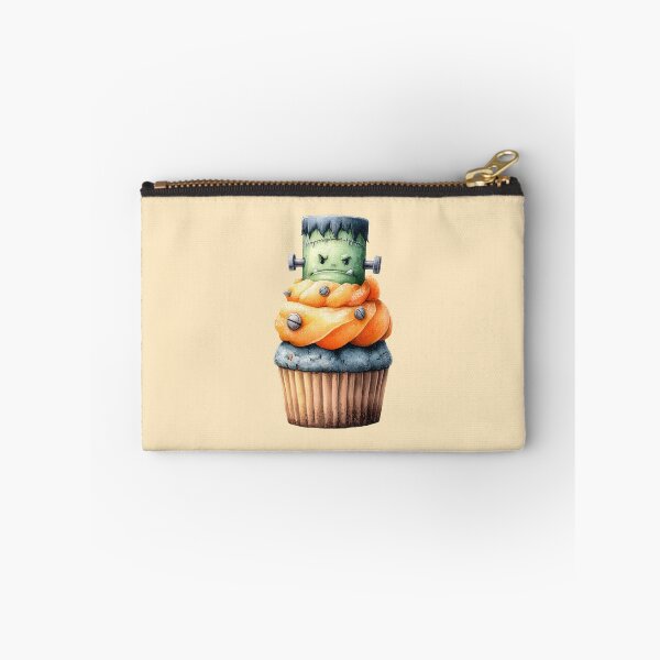 Item preview, Frankenstein Halloween Cupcake – Spooky Monster Dessert Illustration designed and sold by Art of Ngu.