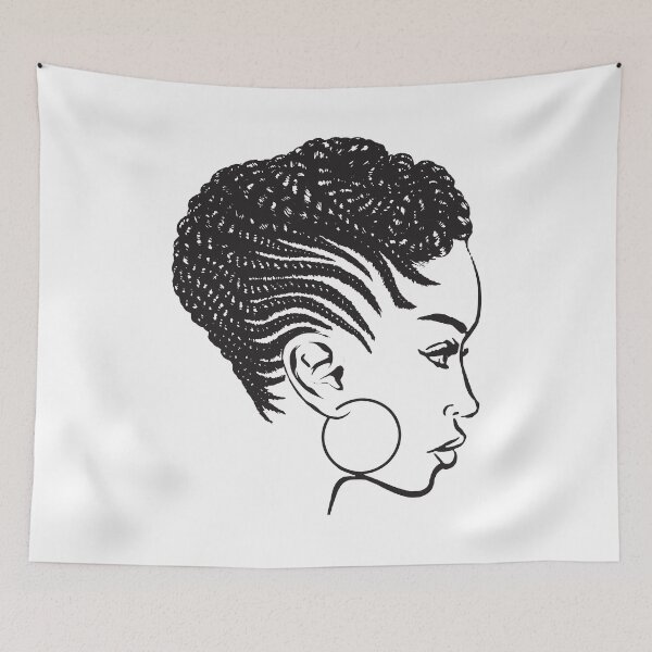 Item preview, African American Braids Hairstyle Black Woman Beauty Salon designed and sold by DesignsByAymara.