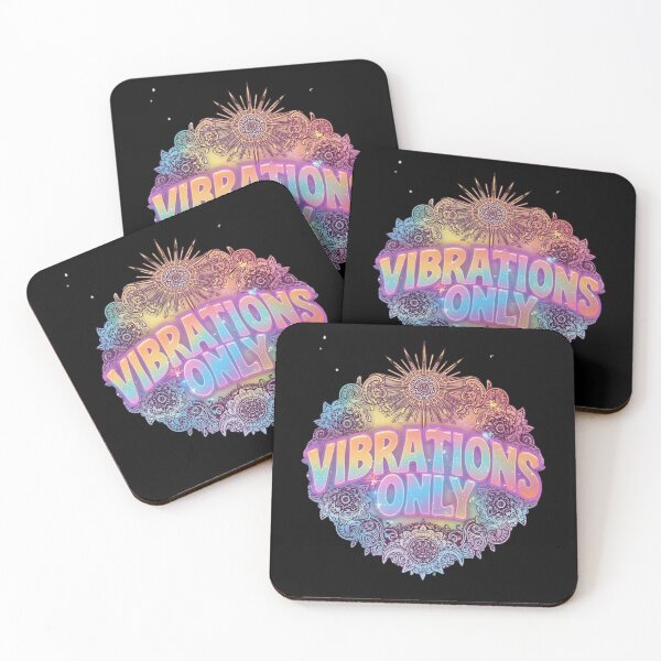 Item preview, Vibrations Only Psychedelic Rainbow Mandala Positive Energy T-Shirt designed and sold by FestivityFinds.