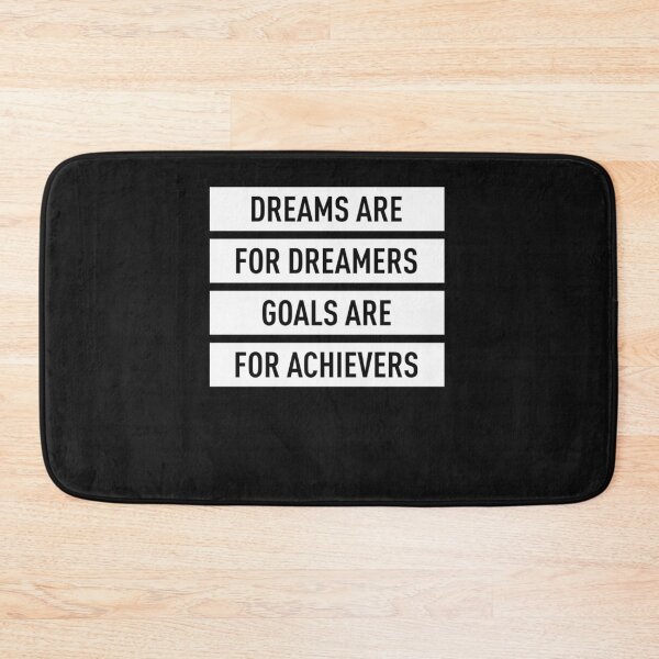 Item preview, Dreams-Are-For-Dreamers-Goals-Are-For-Achievers-(White)-Classic designed and sold by stirkmass.