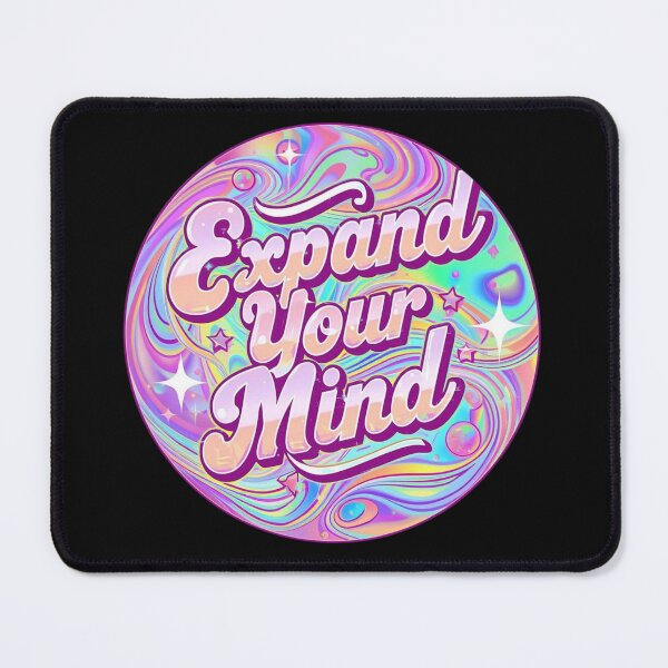 Item preview, Expand Your Mind Psychedelic Retro Pastel Positive Vibes Sticker designed and sold by FestivityFinds.