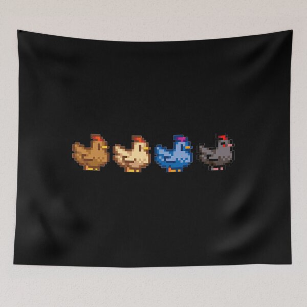 Item preview,  4 Chickens Stardew Valley designed and sold by OwlRohan-Art-C.