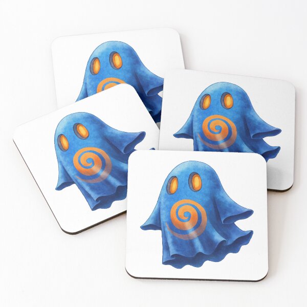 Item preview, Blue Hypnotic Ghost – Spooky Whimsical Halloween Spirit Illustration designed and sold by Art of Ngu.
