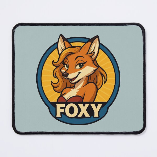 Item preview, Foxy – Retro Cartoon Fox Pin-Up designed and sold by hangmeart.
