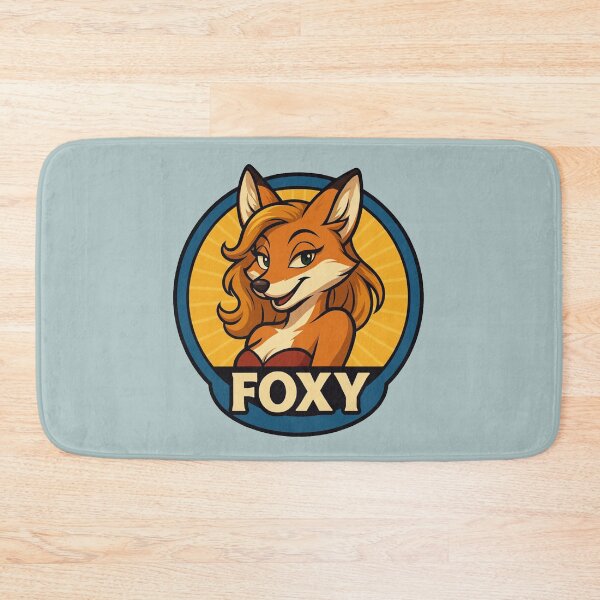 Item preview, Foxy – Retro Cartoon Fox Pin-Up designed and sold by hangmeart.