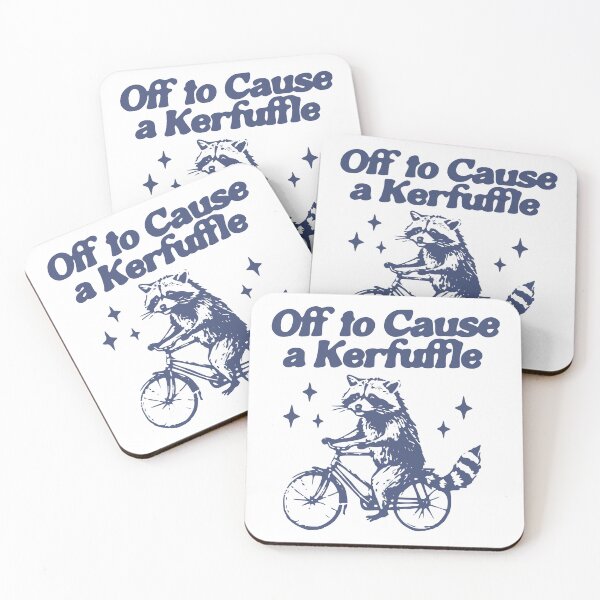 Item preview, Raccoon off to cause a kerfuffle designed and sold by wesdesignshop.