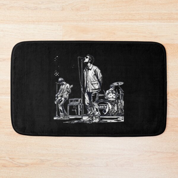 Item preview, Minimalist Line Art Of Oasis Performing Retro Britpop Band Design designed and sold by DrDewayDach.