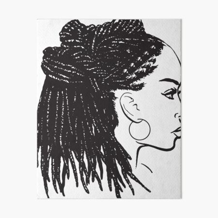 Black Woman Braids Hairstyle African American Beauty Salon Art