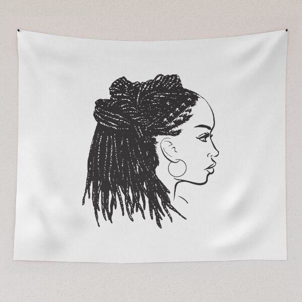 Item preview, Black Woman Braids Dreads Dreadlocks African American Beauty Salon  designed and sold by DesignsByAymara.