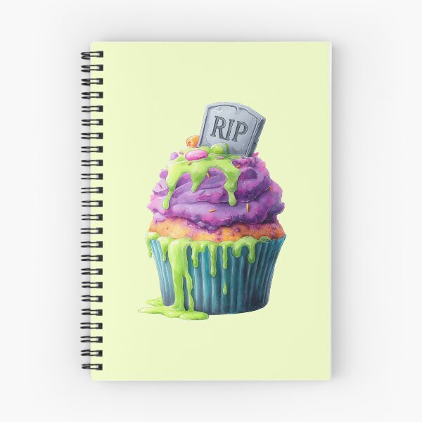 Item preview, Spooky RIP Tombstone Cupcake – Halloween Graveyard Treat designed and sold by Art of Ngu.