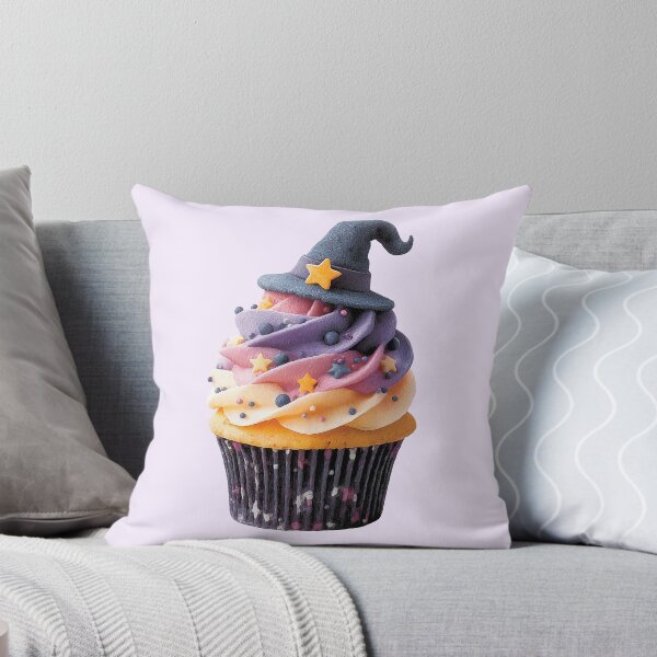 Item preview, Magical Witch Hat Cupcake – Colorful Halloween Treat designed and sold by Art of Ngu.