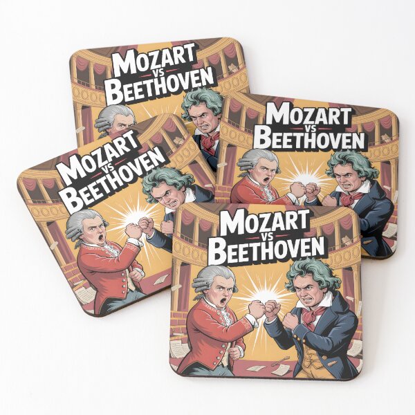 Item preview, Mozart vs Beethoven designed and sold by SpaceAnts.