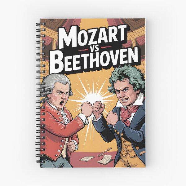 Item preview, Mozart vs Beethoven designed and sold by SpaceAnts.