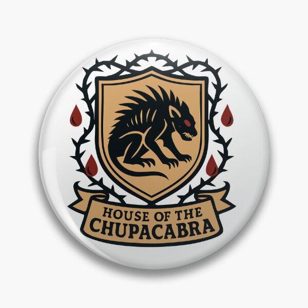 Item preview, Chupacabra Heraldry Crest – Cryptid Coat of Arms designed and sold by Folk Bestiary.