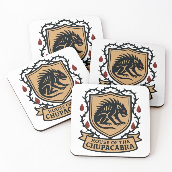 Item preview, Chupacabra Heraldry Crest – Cryptid Coat of Arms designed and sold by Folk Bestiary.