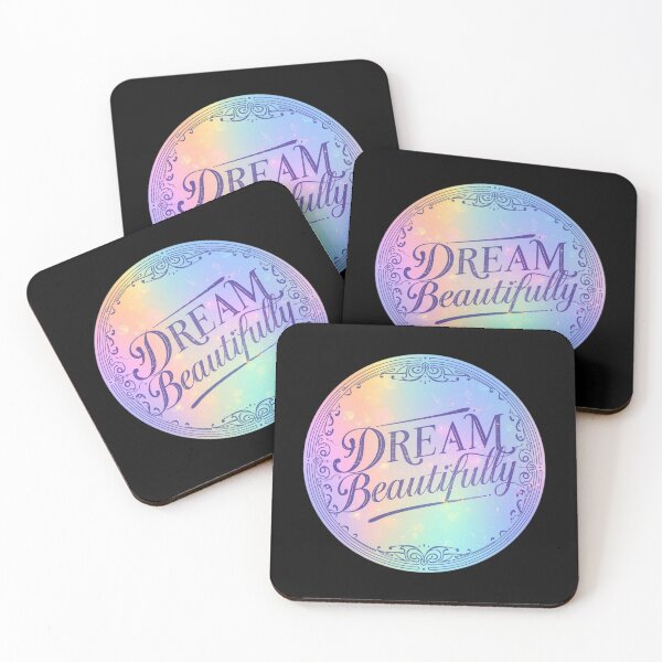 Item preview, Dream Beautifully Rainbow Pastel Inspirational Quote Sticker designed and sold by FestivityFinds.
