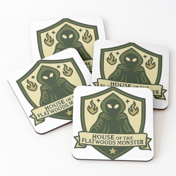 Item preview, Flatwoods Monster Heraldry Crest – Cryptid Coat of Arms designed and sold by Folk Bestiary.