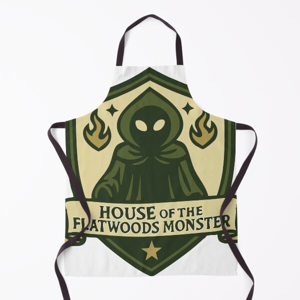 Item preview, Flatwoods Monster Heraldry Crest – Cryptid Coat of Arms designed and sold by Folk Bestiary.