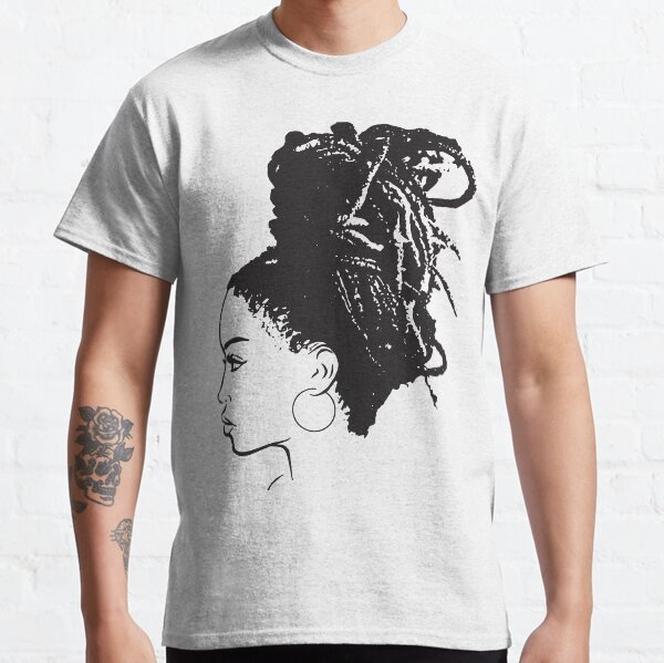 Black Woman African American Braids Dreads Dreadlocks Beauty Salon Classic T-Shirt